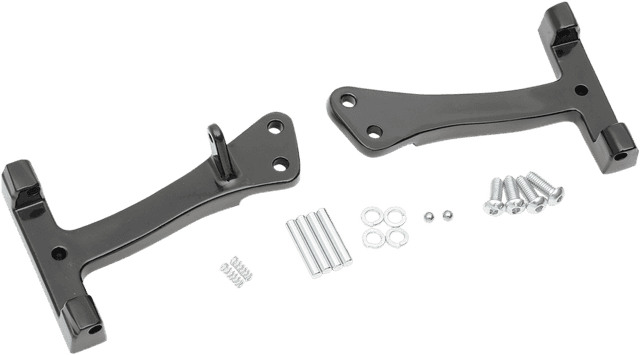 DRAG SPECIALTIES 1621-0727 Passenger Floorboard Mount - Black - FXD/FLD