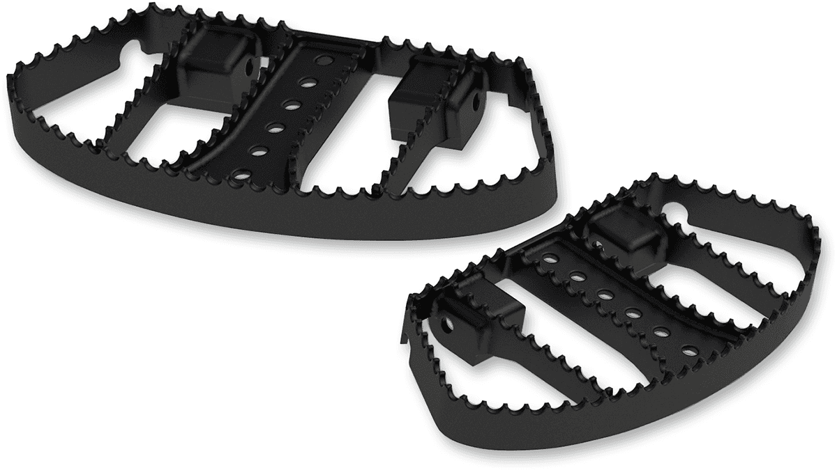 BURLY BRAND 1621-0800 MX Passenger Floorboards - Black - FL