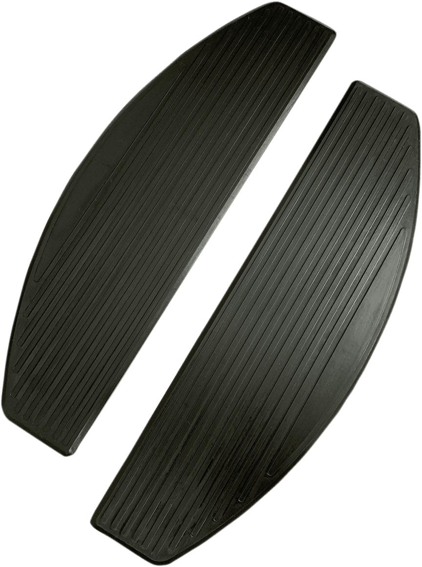 DRAG SPECIALTIES 1621-0857 Floorboard Pads - Black - FLHC/FLSL