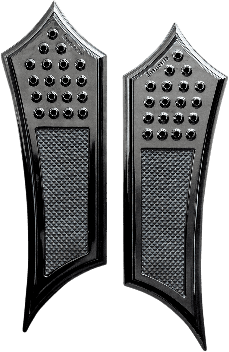 ACCUTRONIX 1621-0886 Front Floorboards - Extended - Black - Drilled - Instigator - Chief