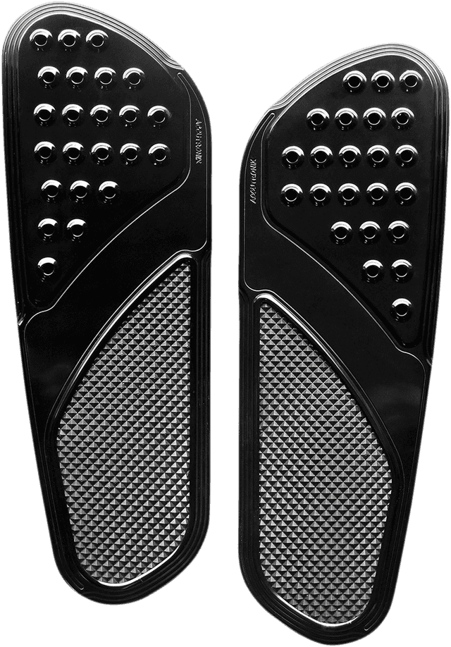 ACCUTRONIX 1621-0888 Front Floorboards - Extended - Black - Drilled - Vintage - Chief