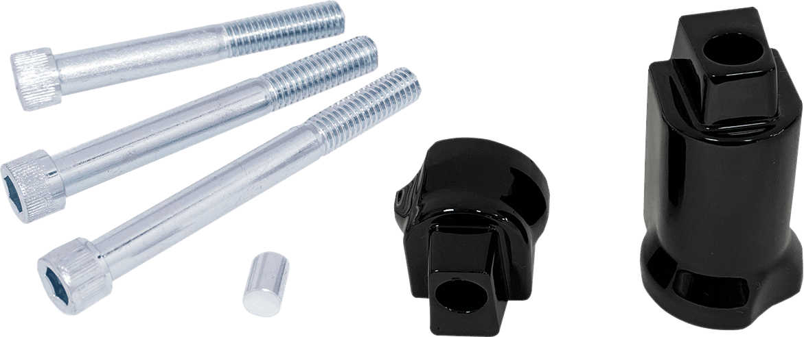 DRAG SPECIALTIES 1621-1005 Support Bracket for Passenger Floorboard Mount - Gloss Black