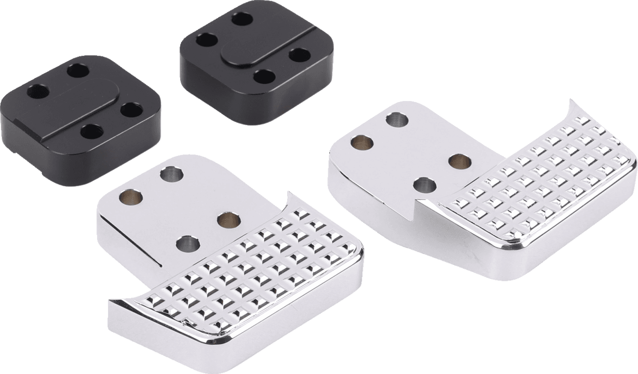 THRASHIN SUPPLY CO. 1621-1113 Apex Floorboard Tail Extension with 1/2" Lift Kit - Chrome