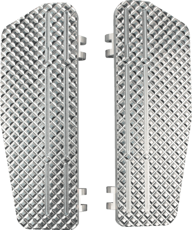 LA CHOPPERS 1621-1128 County Line Billet Floorboards - Raw - FL — image 1 of 3