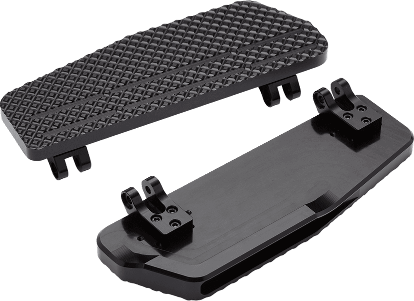 LA CHOPPERS 1621-1129 County Line Billet Floorboards - Black - FL — image 3 of 3