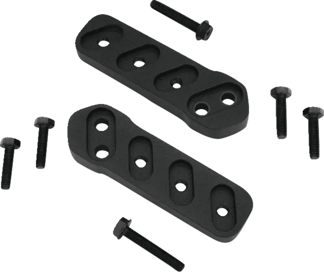 SHOW CHROME 1621-1138 Floorboard Relocators - Passenger - Black - Spyder