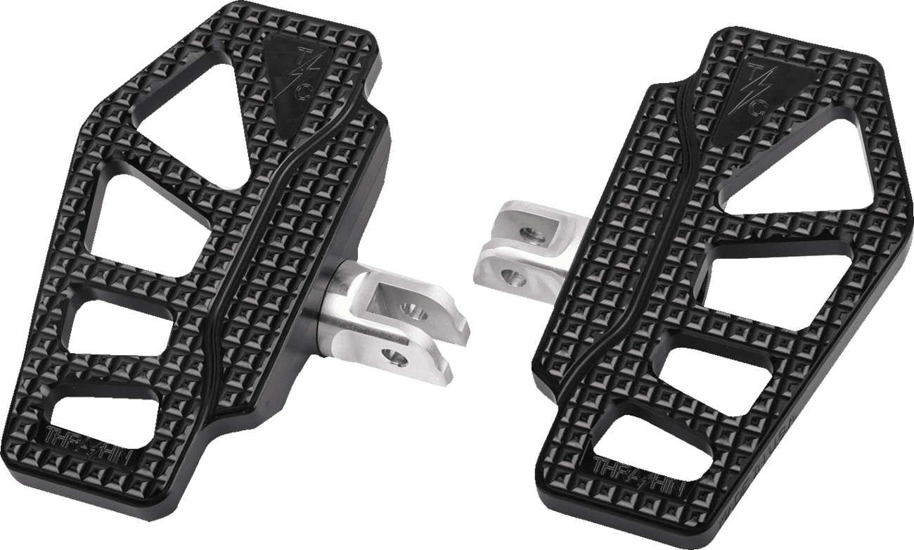 THRASHIN SUPPLY CO. 1621-1146 Apex Mini Floorboards - Driver - Black - Softail