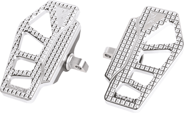 THRASHIN SUPPLY CO. 1621-1149 Apex Mini Floorboards - Male Mount - Chrome - Dyna/FXR/Softail/Sportster — image 1 of 3