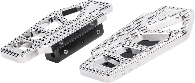 THRASHIN SUPPLY CO. 1621-1151 Apex Mini Floorboards - Passenger - Chrome — image 3 of 3