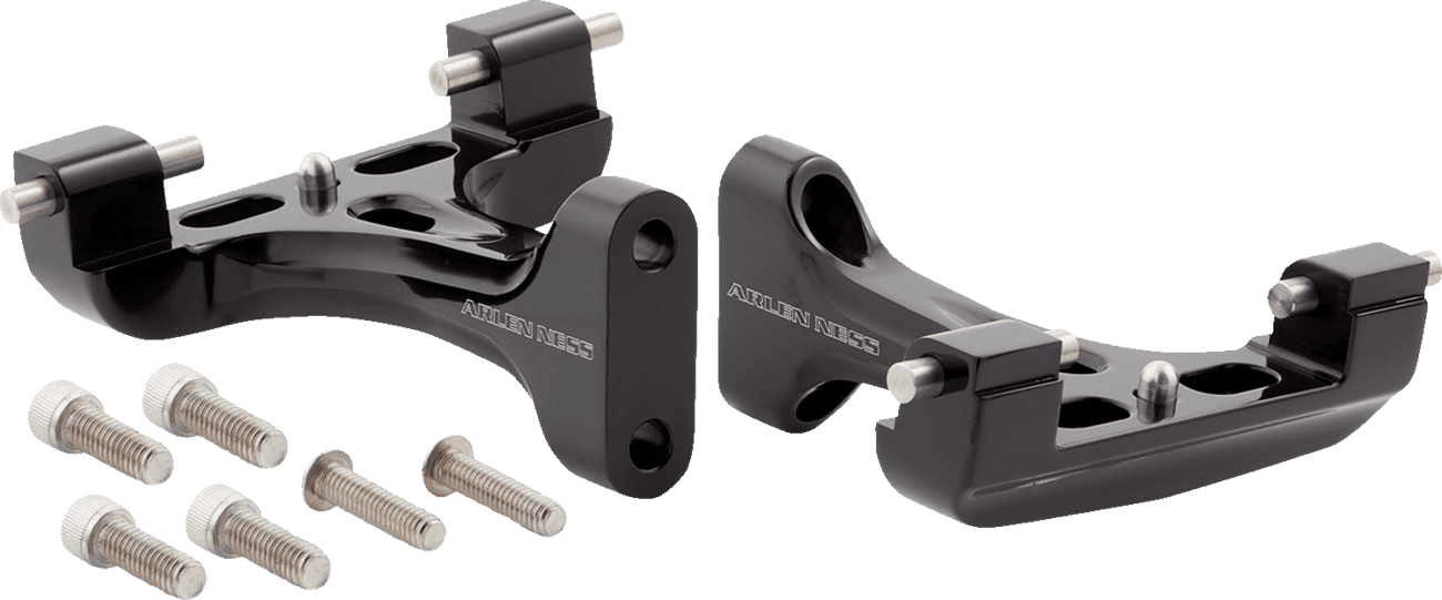 ARLEN NESS 1621-1172 Forged Floorboard Mounts - Passenger - All Black