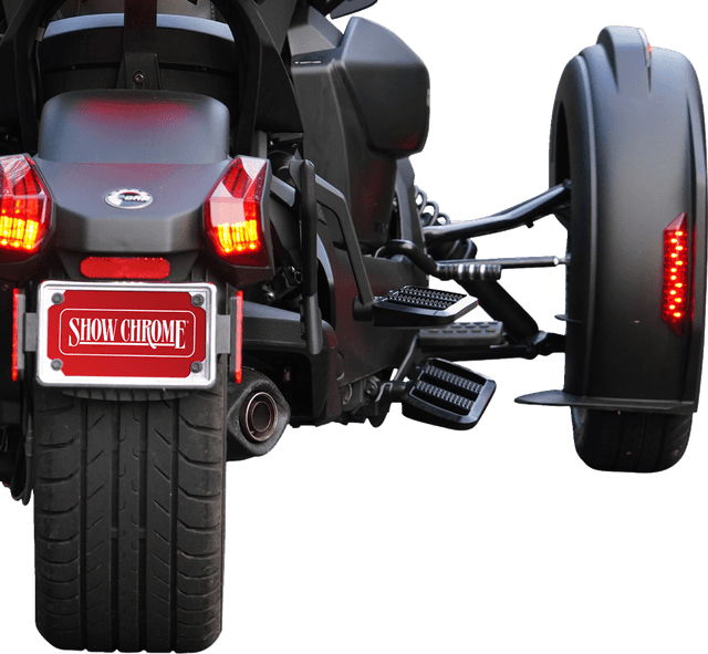 SHOW CHROME 1621-1176 Combat Boards - Passenger - Stealth Black - Ryker '19-'24 — image 7 of 8