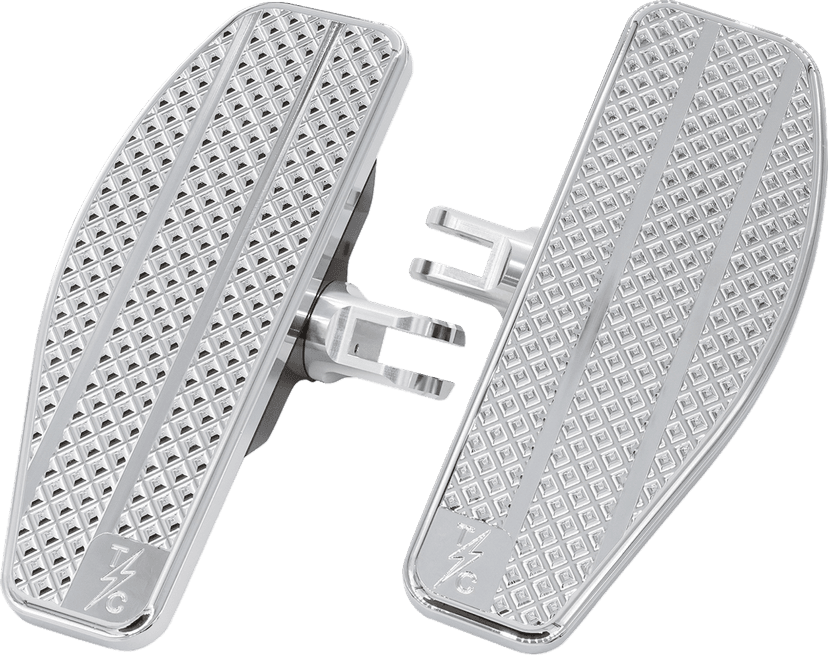 THRASHIN SUPPLY CO. 1621-1179 Mini Floorboards - Chrome — image 1 of 3