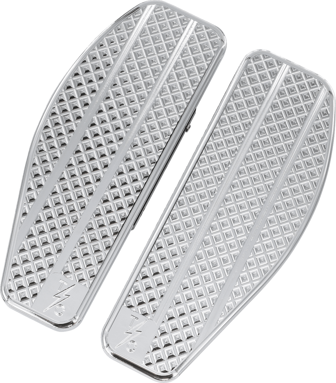 THRASHIN SUPPLY CO. 1621-1180 Mini Floorboards - Passenger - Chrome