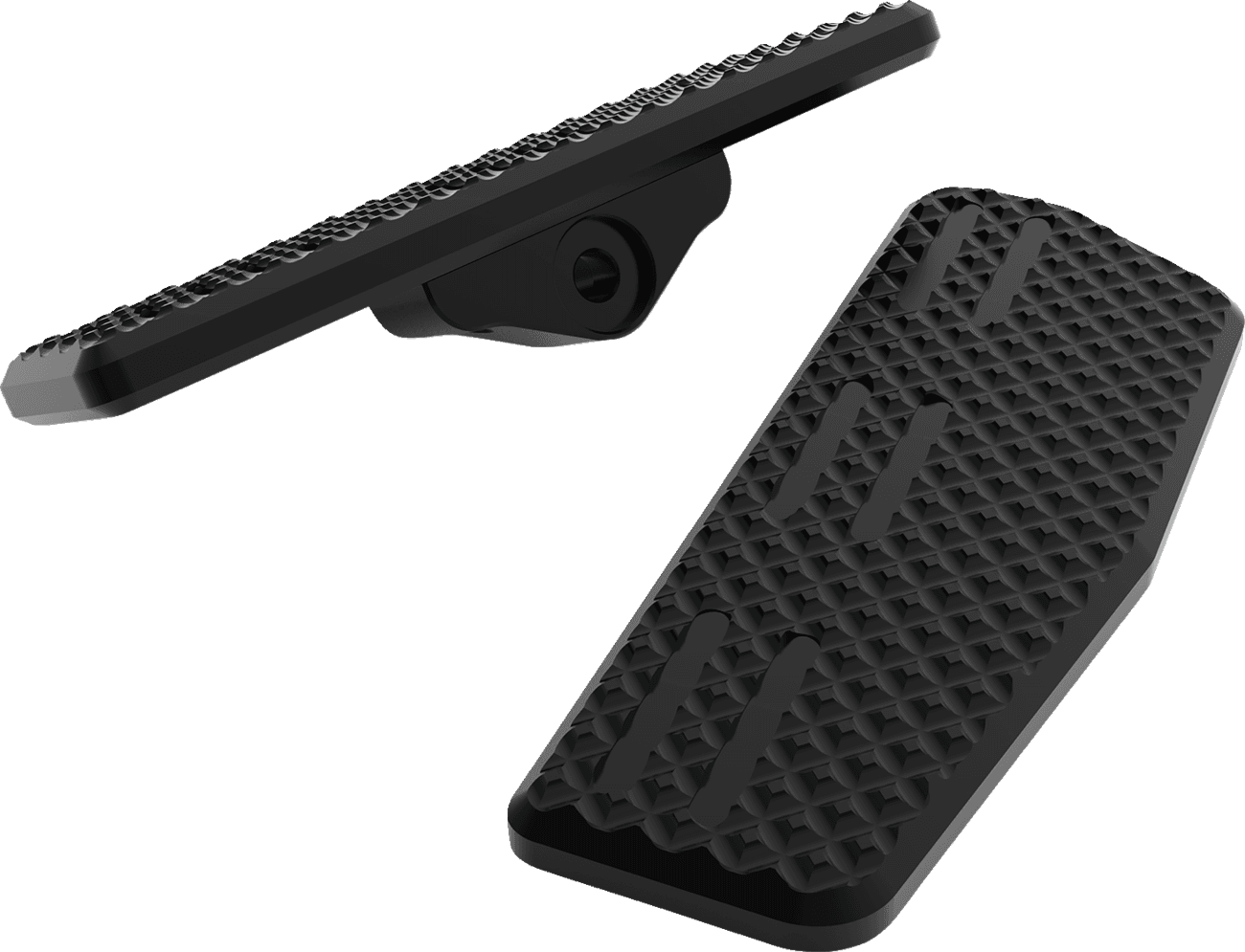 LA CHOPPERS 1621-1195 Mini Floorboards - Driver - Black