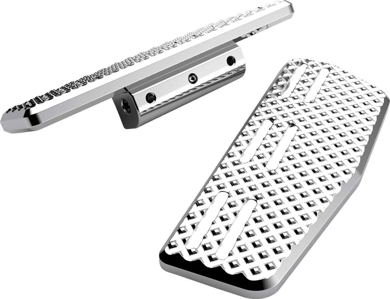 LA CHOPPERS 1621-1202 Mini Floorboards - Passenger - Chrome