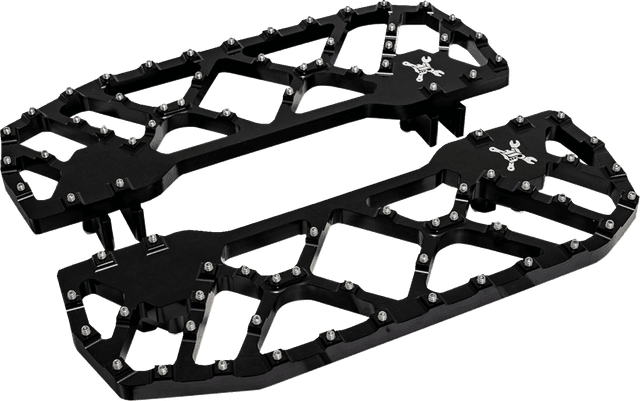 BURLY BRAND 1621-1224 MX-Evolution Floorboards - Driver - Black - FL '85-'26 — image 1 of 4