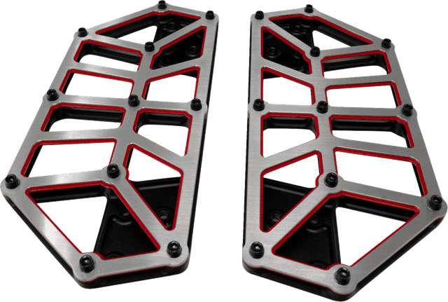 KODLIN USA 1621-1225 NXL Floorboards - Black w/ Red Accent — image 2 of 4