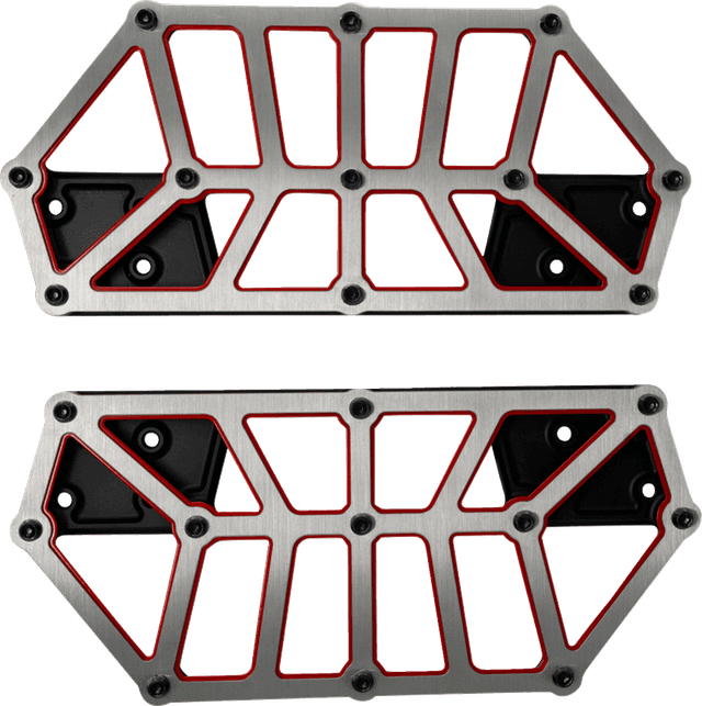 KODLIN USA 1621-1225 NXL Floorboards - Black w/ Red Accent — image 1 of 4