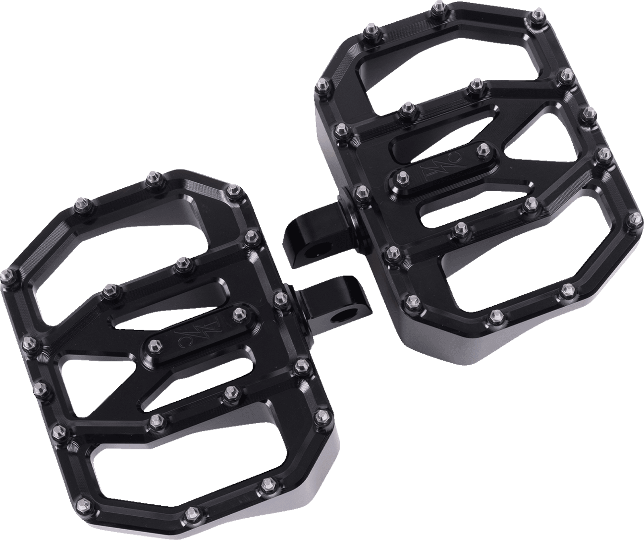 THRASHIN SUPPLY CO. 1621-1227 Mini Aggressor Floorboards - Black - Rear