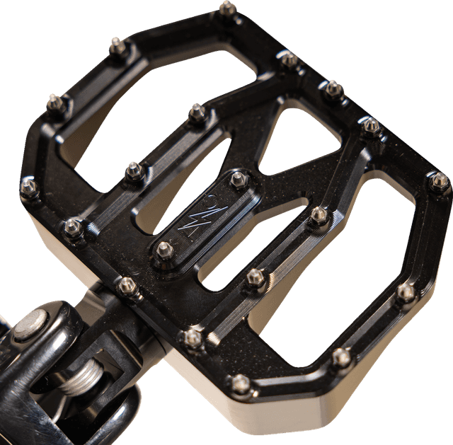 THRASHIN SUPPLY CO. 1621-1227 Mini Aggressor Floorboards - Black - Rear — image 2 of 7