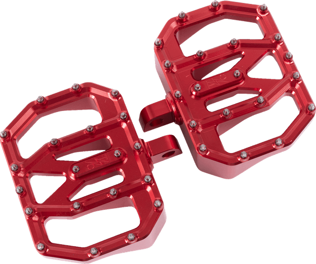 THRASHIN SUPPLY CO. 1621-1228 Mini Aggressor Floorboards - Red - Rear — image 1 of 6