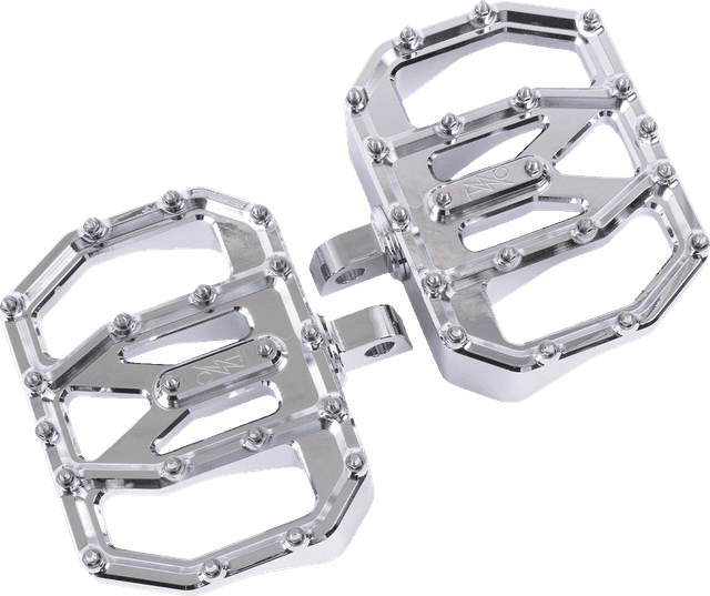 THRASHIN SUPPLY CO. 1621-1230 Mini Aggressor Floorboards - Chrome - Rear