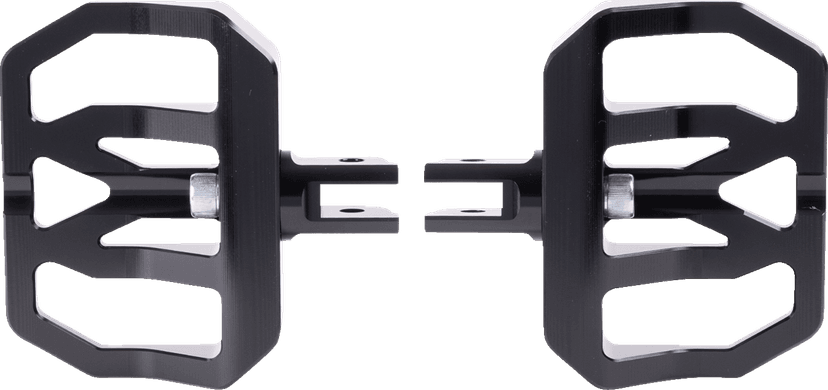 THRASHIN SUPPLY CO. 1621-1231 Mini Aggressor Floorboards - Black - Front — image 2 of 3