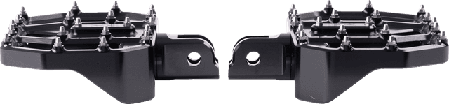 THRASHIN SUPPLY CO. 1621-1231 Mini Aggressor Floorboards - Black - Front — image 3 of 3