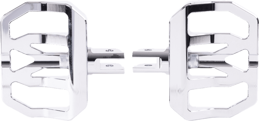 THRASHIN SUPPLY CO. 1621-1233 Mini Aggressor Floorboards - Chrome - Front — image 2 of 3