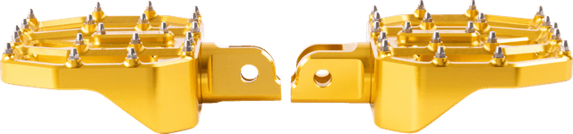 THRASHIN SUPPLY CO. 1621-1234 Mini Aggressor Floorboards - Gold - Front — image 3 of 3