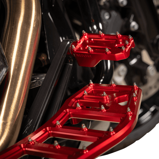 THRASHIN SUPPLY CO. 1621-1236 Aggressor Floorboards - Red — image 3 of 9