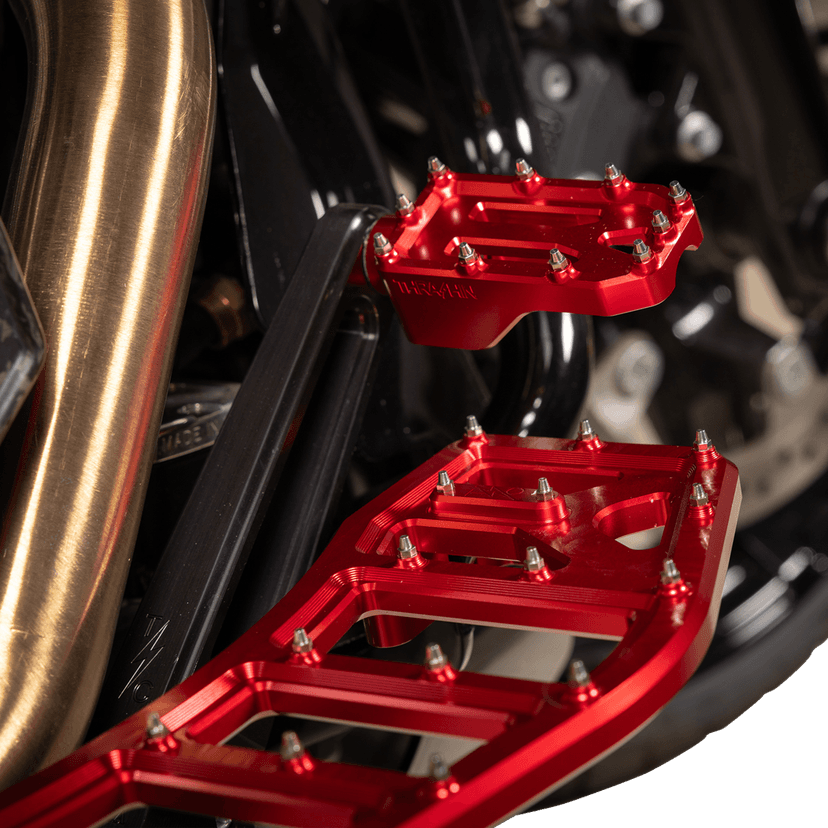 THRASHIN SUPPLY CO. 1621-1236 Aggressor Floorboards - Red — image 3 of 9