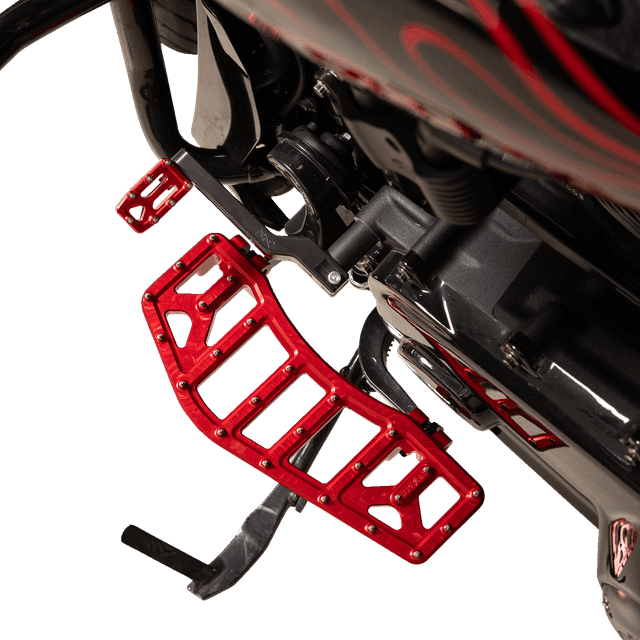 THRASHIN SUPPLY CO. 1621-1236 Aggressor Floorboards - Red — image 9 of 9