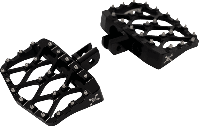 BURLY BRAND 16211254 MX-Evolution Mini Floorboards - Black - FL/FX — image 2 of 4