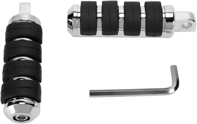 DRAG SPECIALTIES 1622-0146 Foot Pegs - Chrome - XL