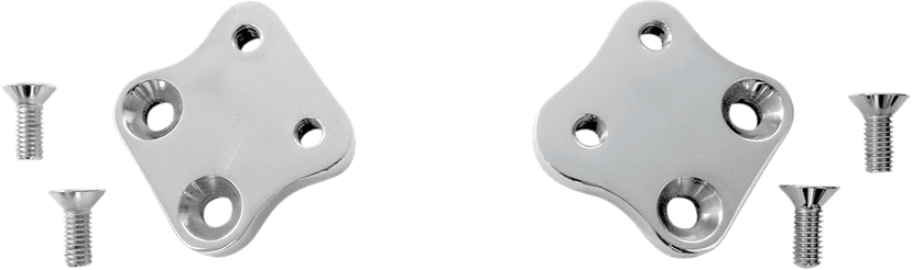 ACCUTRONIX 1622-0240 Kick Back Plate - Chrome - FXD