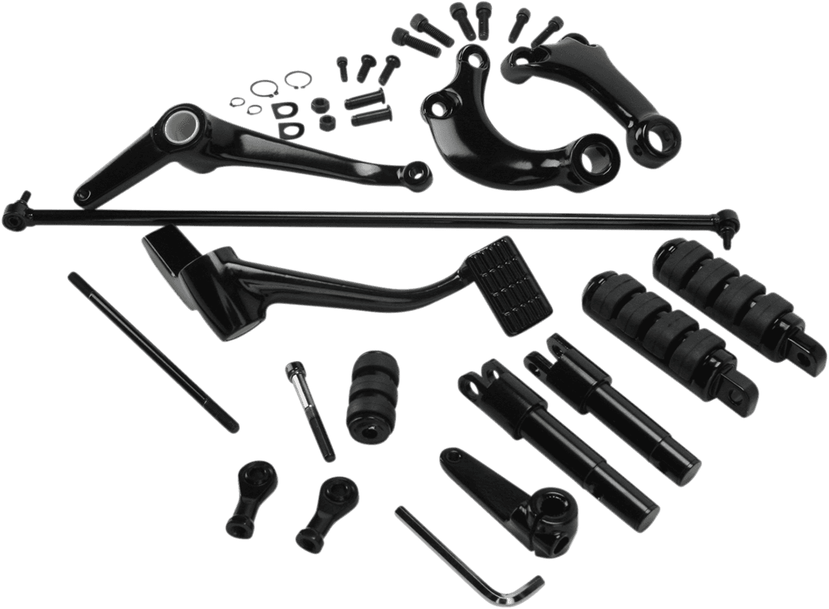 DRAG SPECIALTIES 1622-0349 Forward Control - Standard - Black - XL