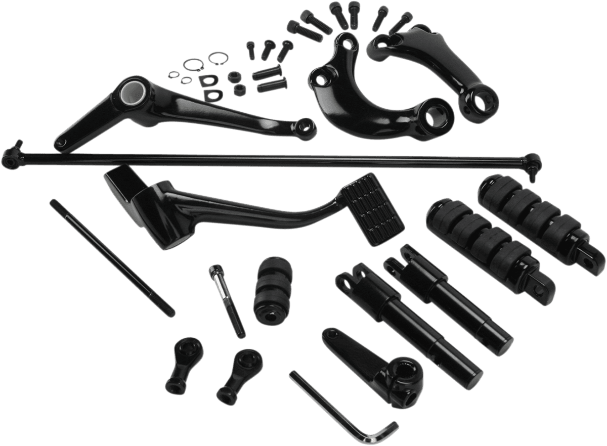 DRAG SPECIALTIES 1622-0349 Forward Control - Standard - Black - XL