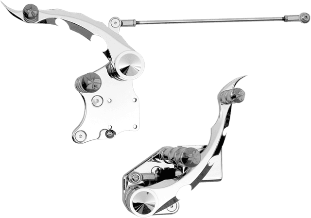 ACCUTRONIX 1622-0485 Forward Control - Tribal - Chrome - FX '00-'13 — image 3 of 3