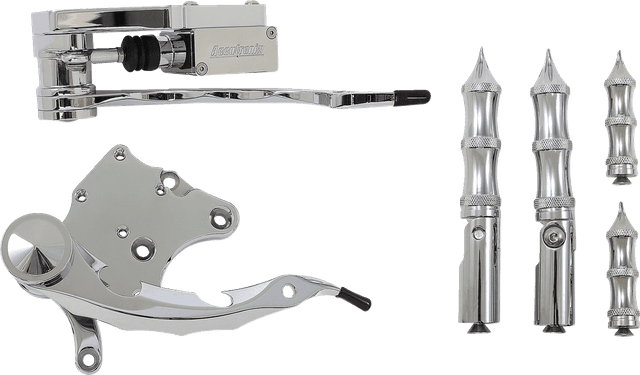 ACCUTRONIX 1622-0485 Forward Control - Tribal - Chrome - FX '00-'13 — image 2 of 3