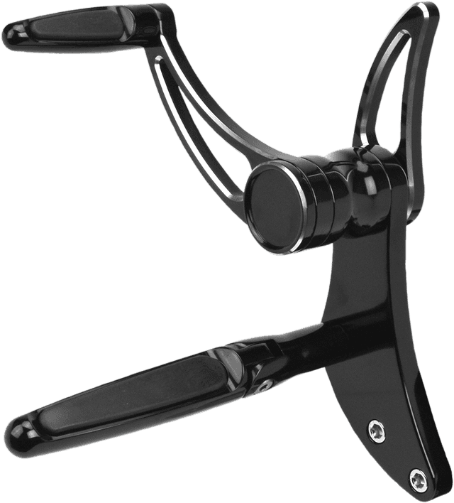 HAWG HALTERS 1622-0537 Forward Control - 18+ Softail - Black Anodized - Standard - Folding Rubber Inlay Pegs - Slotted Levr — image 3 of 3