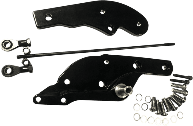 DRAG SPECIALTIES 1622-0554 Forward Control Extensions - 3" Forward - Black - FL/FX