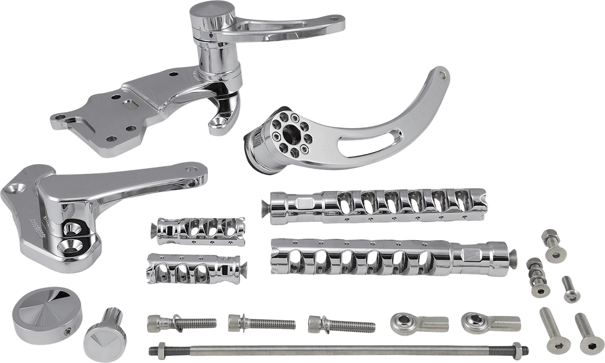 ACCUTRONIX 1622-0559 Forward Control - Chrome - Slotted