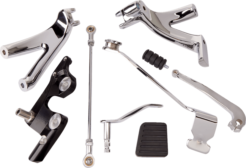 DRAG SPECIALTIES 1622-0573 Forward Control Kit - Chrome - FL/FX — image 1 of 2