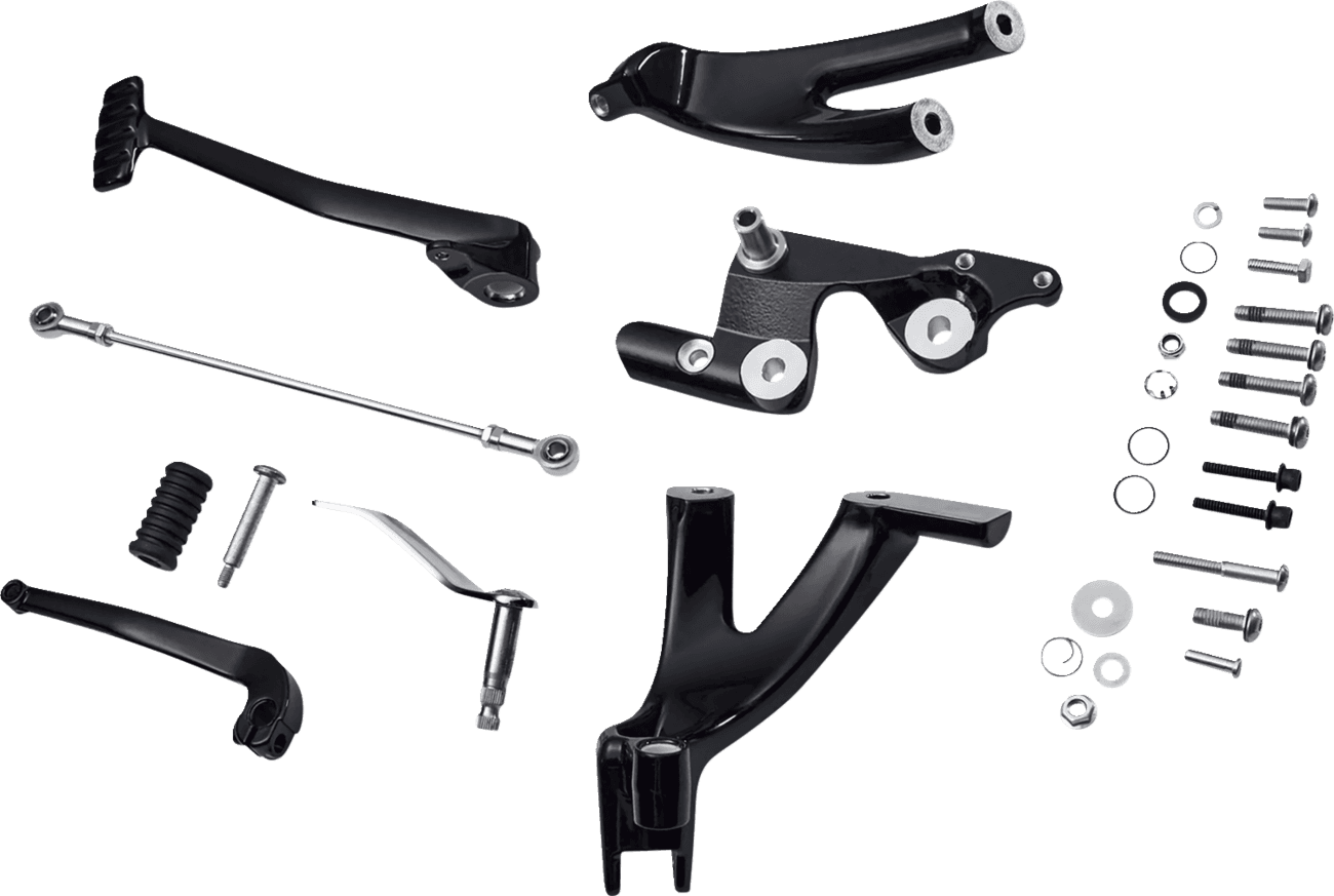 DRAG SPECIALTIES 1622-0574 Forward Control Kit - Black - FL/FX