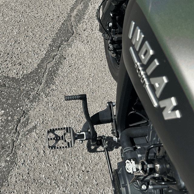 JOKER MACHINE 1622-0575 Forward Control Extension Kit - Black - Indian — image 2 of 5