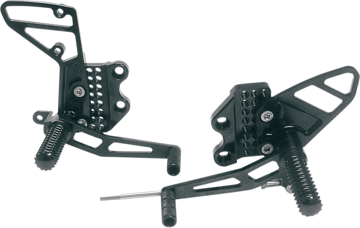 VORTEX 1623-0030 Rearset - Black - CBR600/1000RR