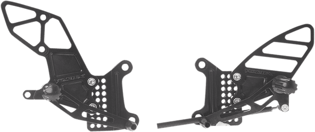 VORTEX 1623-0031 Rearset - Black - ZX6R/RR