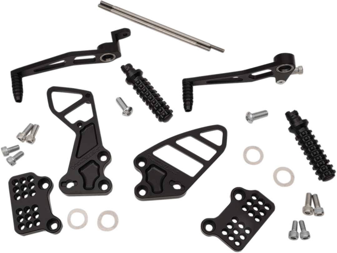 VORTEX 1623-0033 Rearset - Black - GSXR6/7