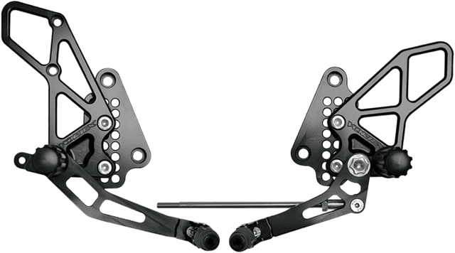 VORTEX 1623-0116 V2 Rearset - Black - GSX-R 1300